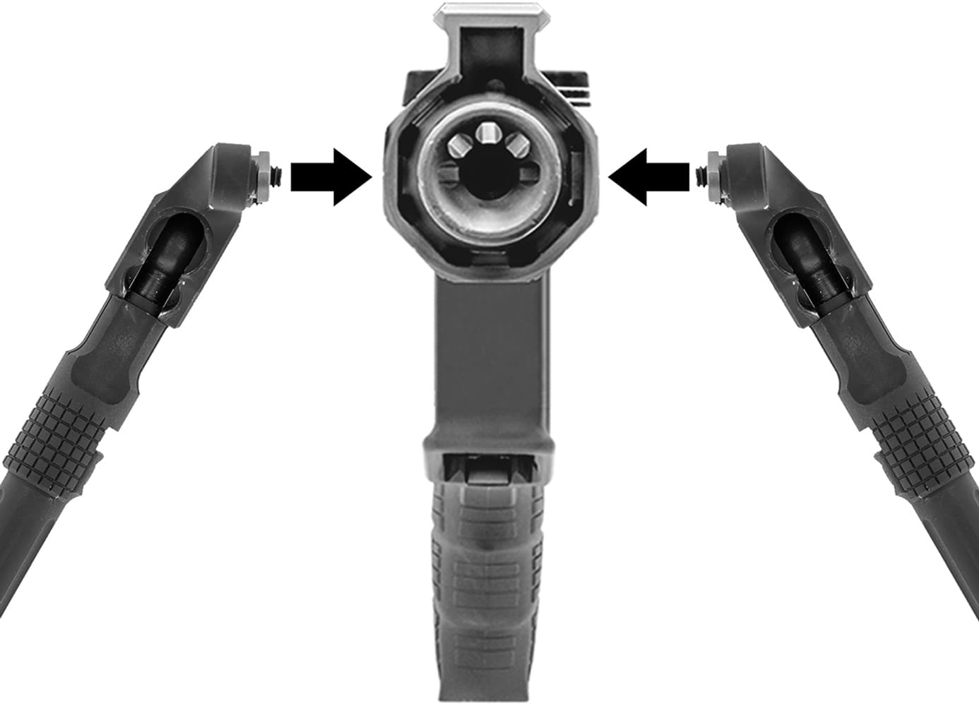 UTG Recon Flex II Bipod 9"-12" Center Height M-LOK ampumatuki, view: 3