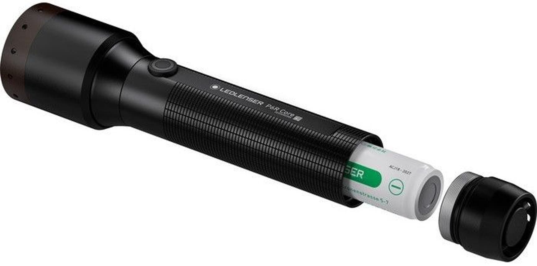 P6R Core taskulamppu, musta, view: 2