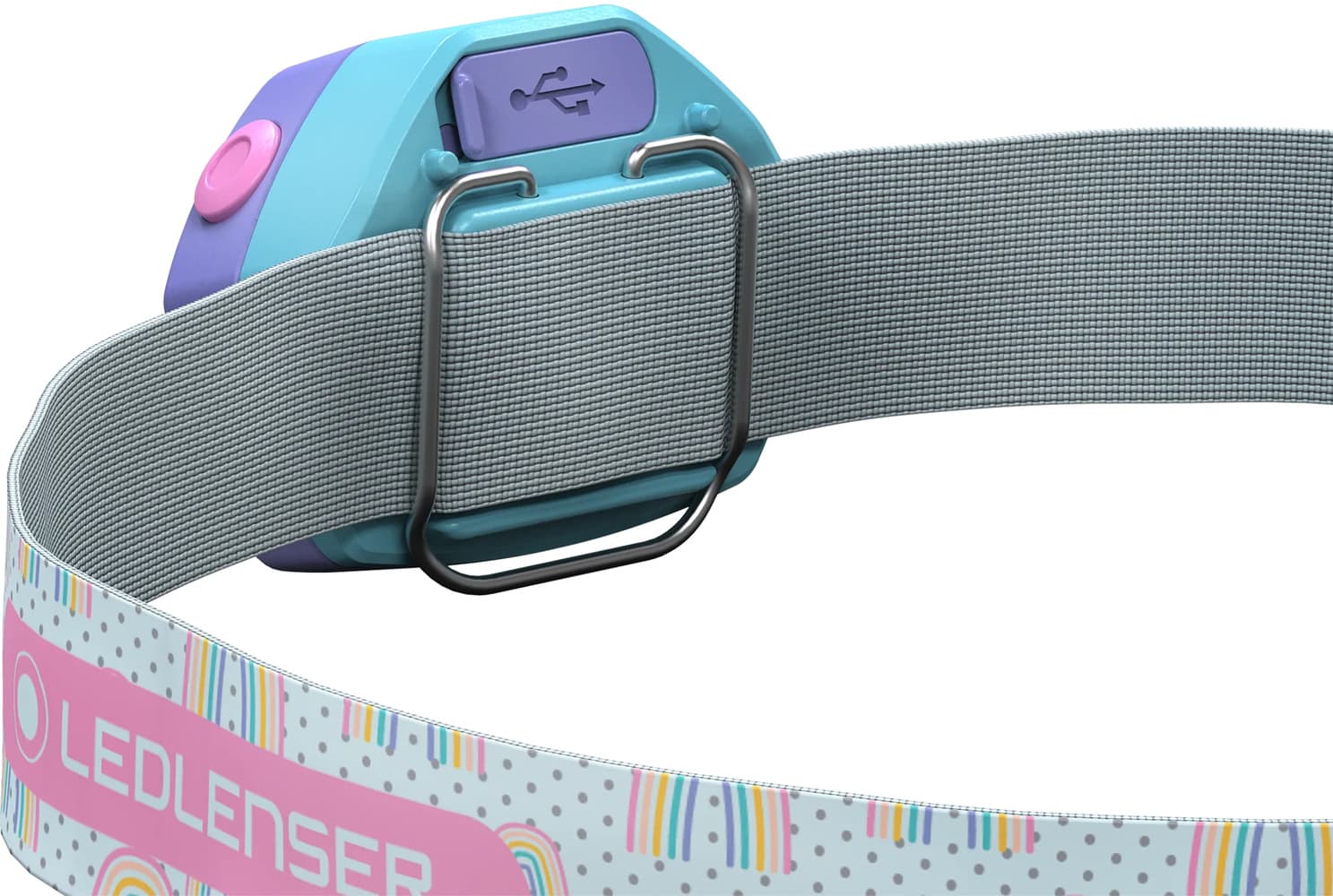 Kidled 4R lasten ladattava otsalamppu, Purple, view: 1