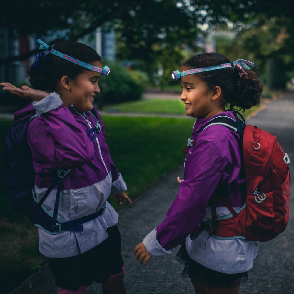 Kidled 4R lasten ladattava otsalamppu, Purple, view: 5