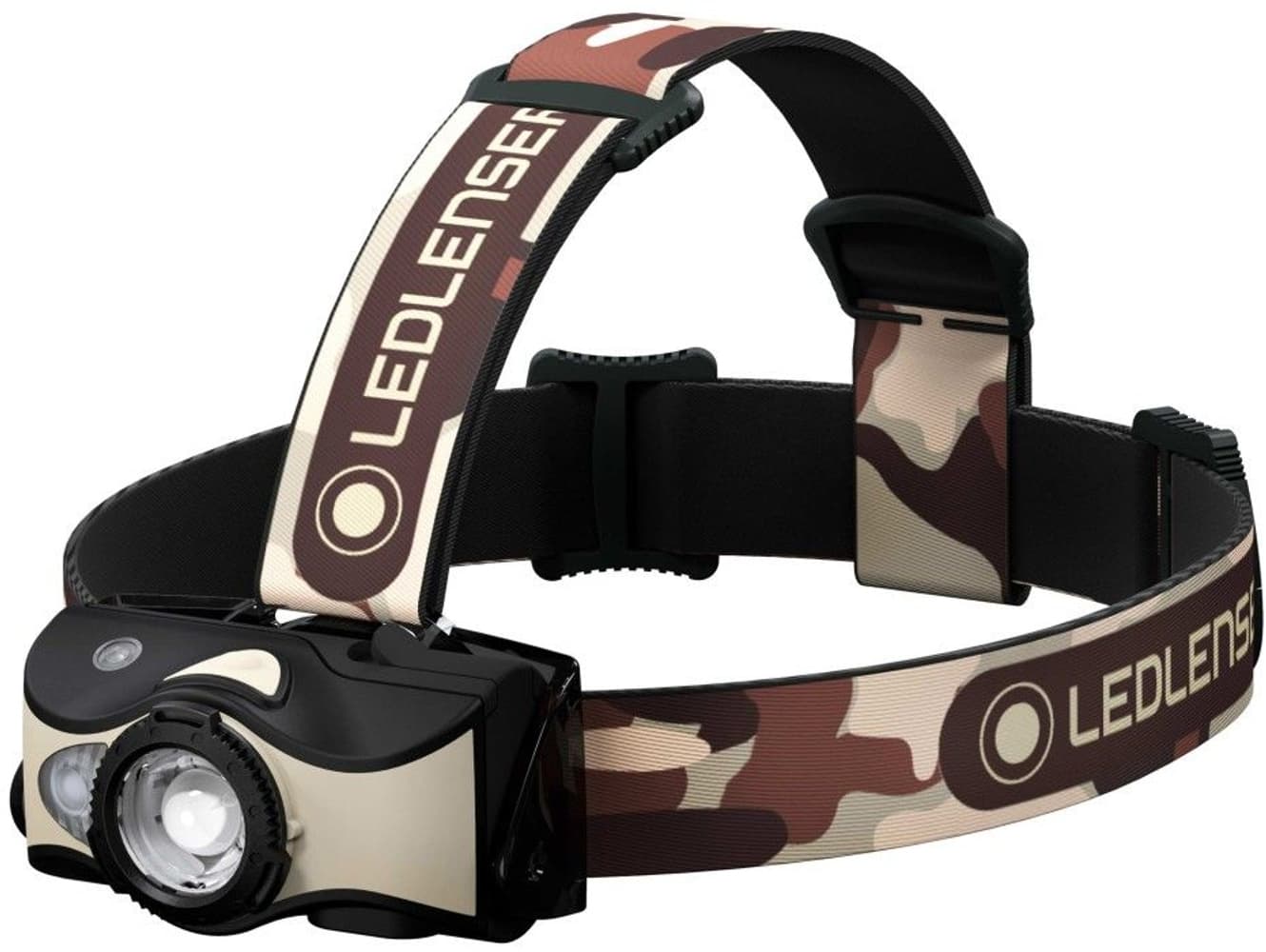 MH8 -ladattava otsalamppu, 600lm (Camo Black/Sand), view: 1