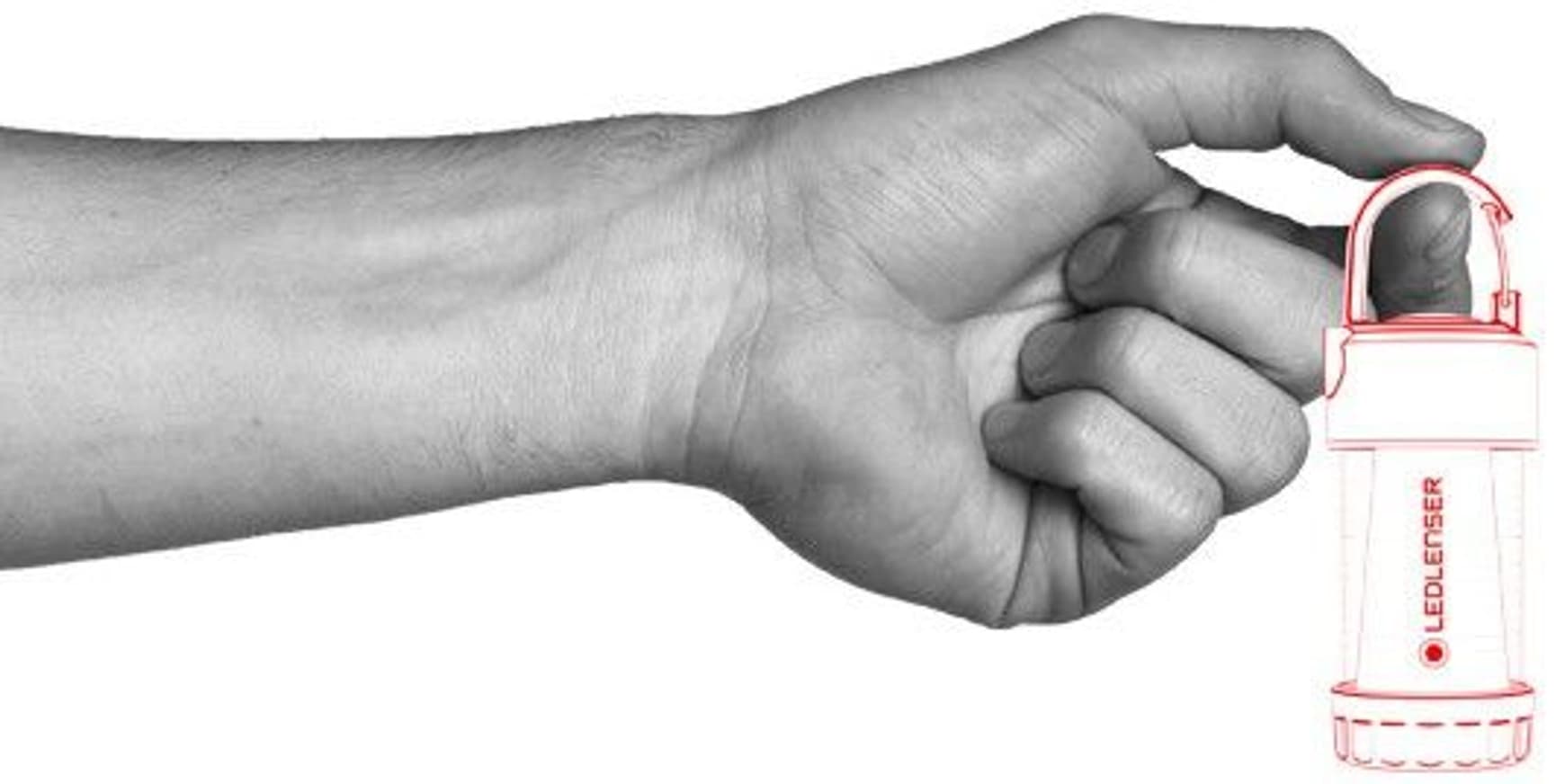 ML4 Warm Light retkilyhty, musta, view: 1