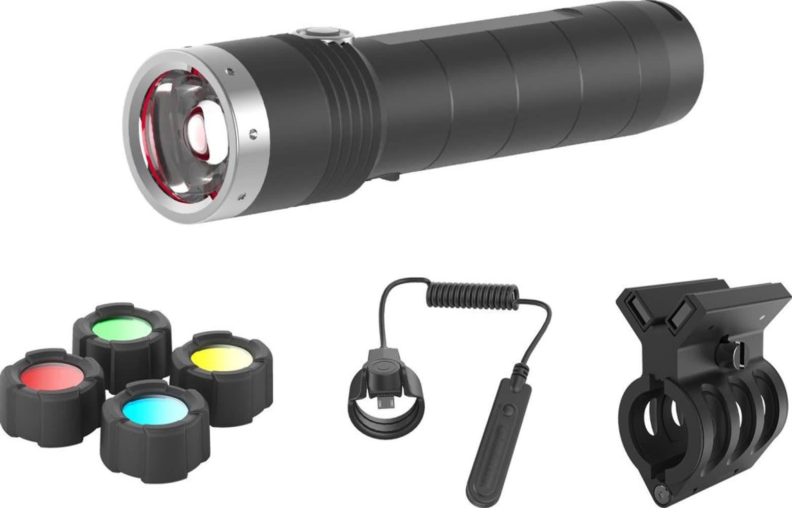 MT10 Outdoor Combo -ladattava taskulamppusetti, 1000lm (Black), view: 0