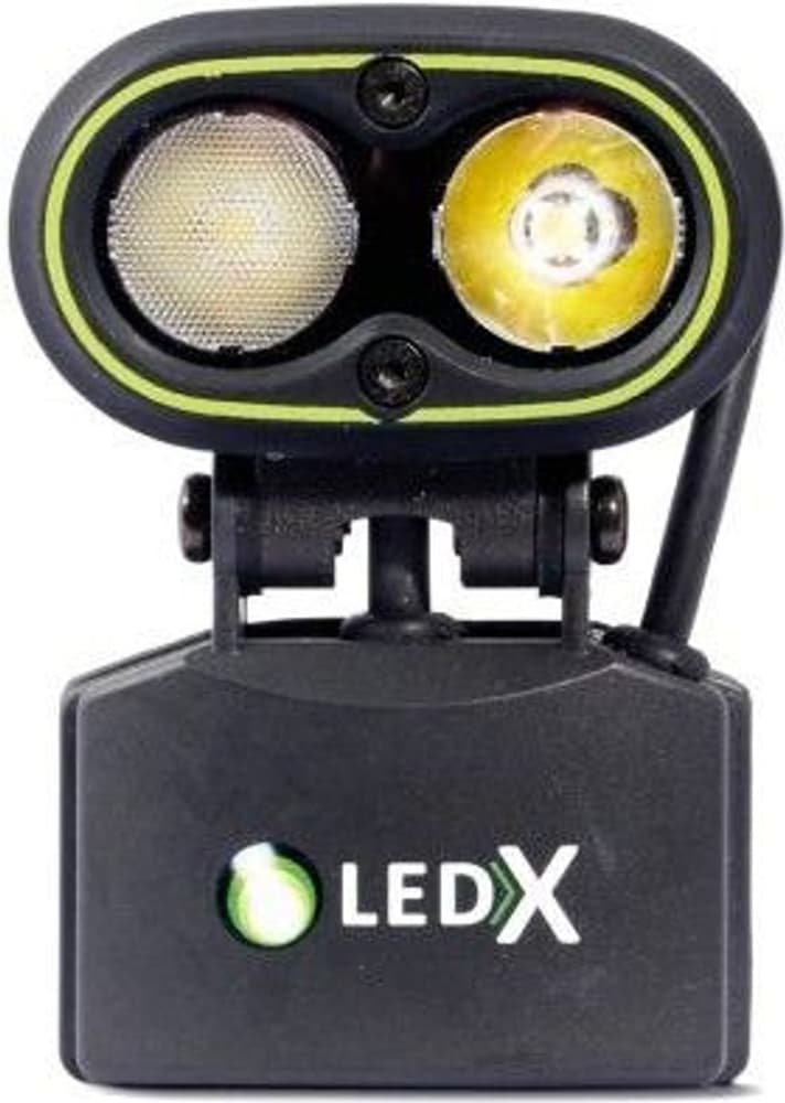 LedX Kaa 2000 Wide + Kypäräkiinnike ja pieni akku, view: 0