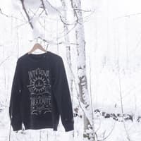 Inte Sova Crewneck collegepaita, musta - view: 2