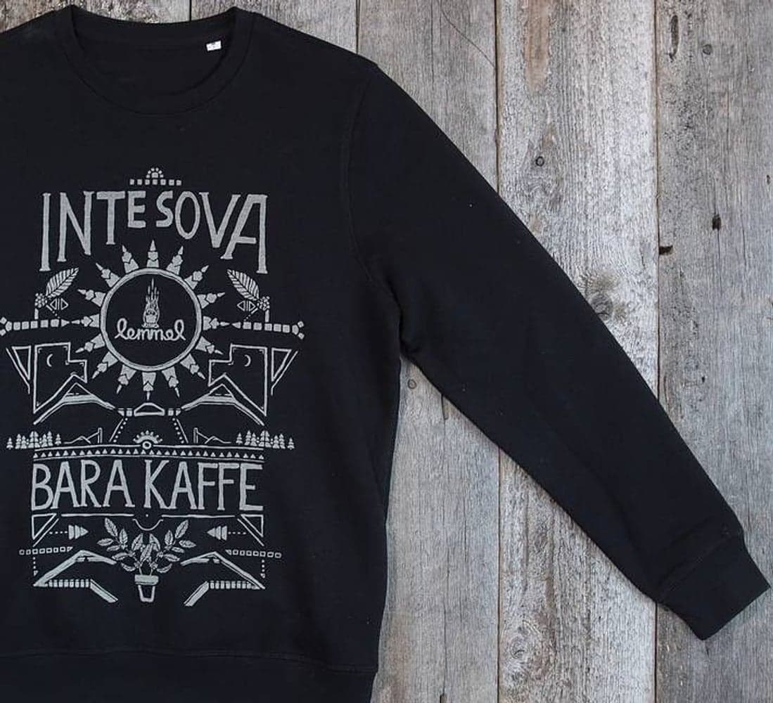 Inte Sova Crewneck collegepaita, musta, view: 0