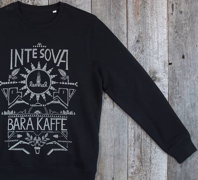 Inte Sova Crewneck collegepaita, musta, view: 0
