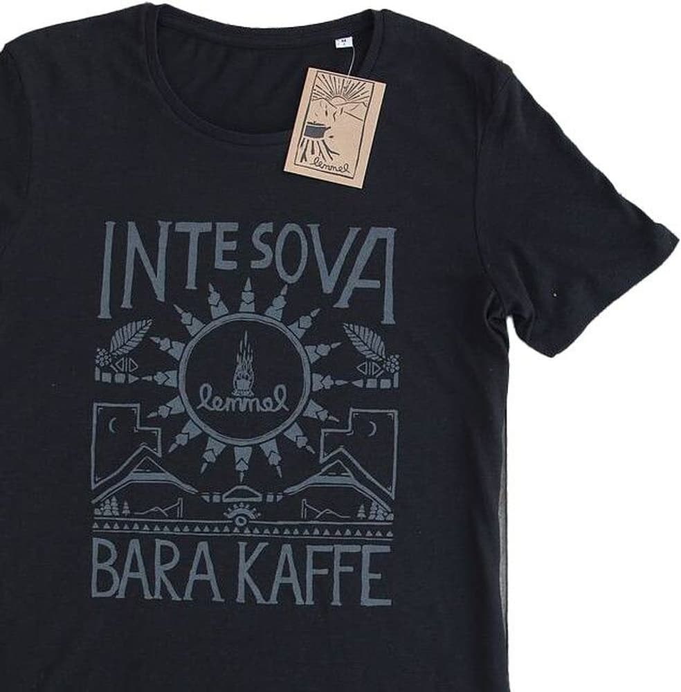 T-shirt Inte Sova Bara Kaffe Svart, view: 0