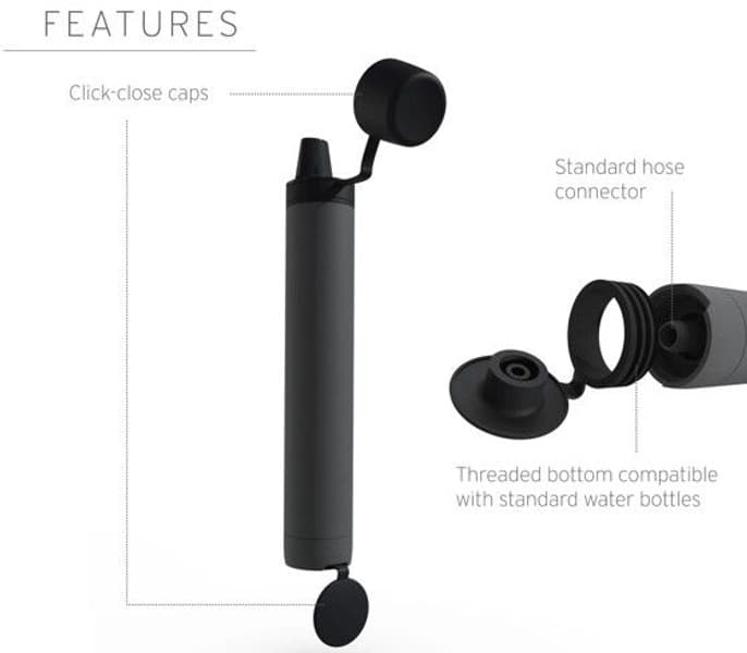 Peak Personal vedensuodatusjärjestelmä, tummanharmaa, view: 1