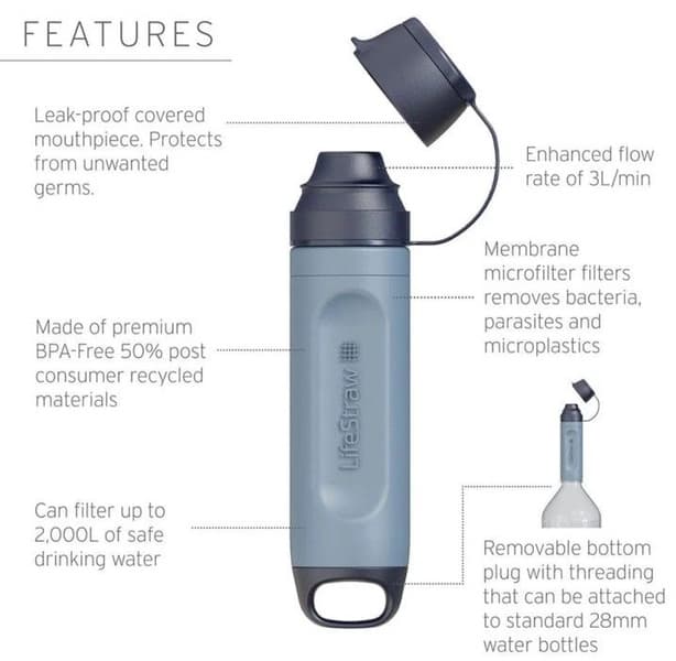 Peak Series Solo vedenpuhdistin, Mountain Blue, view: 2