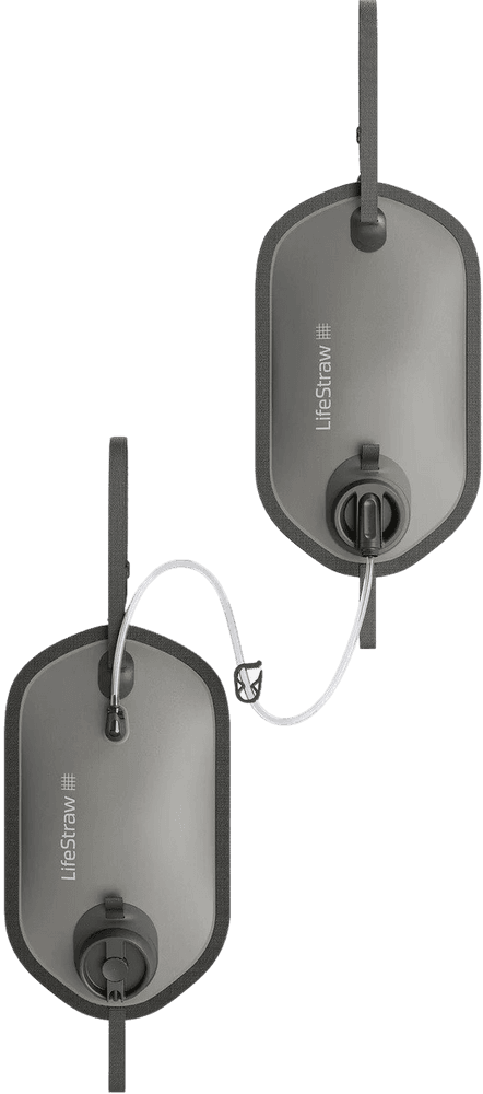 Peak Gravity And Storage Bag vedensuodatusjärjestelmä, 2 x 8L, tummaharmaa, view: 0