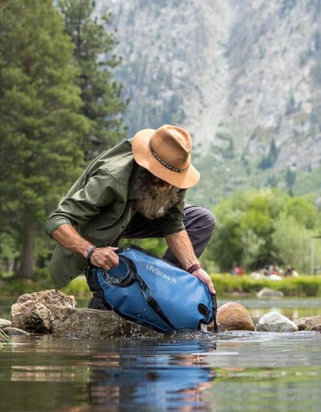 Peak Gravity And Storage Bag vedensuodatusjärjestelmä, 2 x 8L, tummaharmaa, view: 5