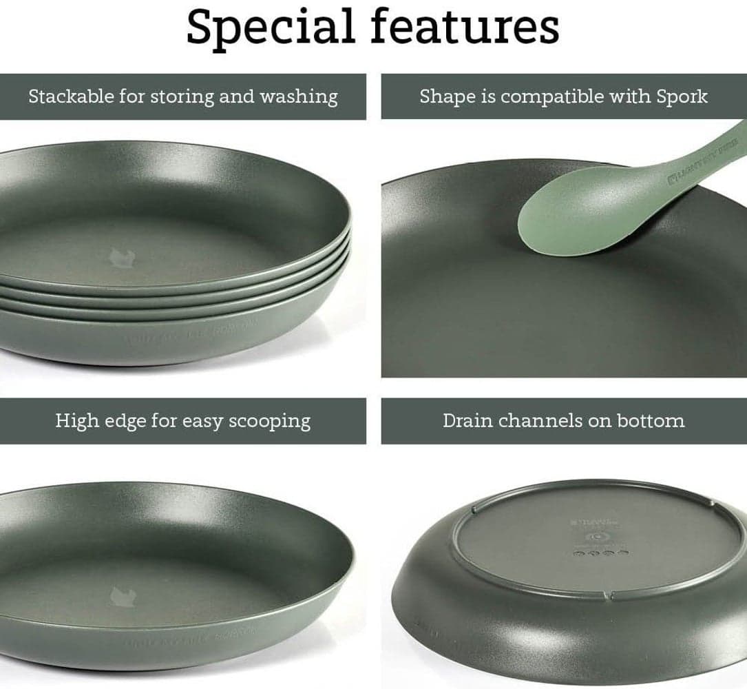 RamenPlate retkilautanen, harmaavihreä, view: 1