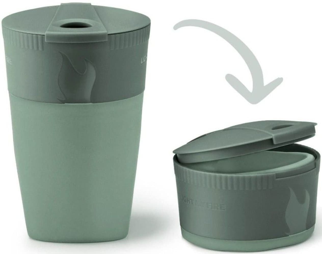 Pack-Up Cup BIO retkimuki, Sandygreen, view: 1