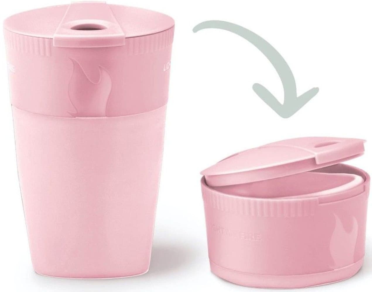 Pack-Up Cup BIO retkimuki, Dustypink, view: 1
