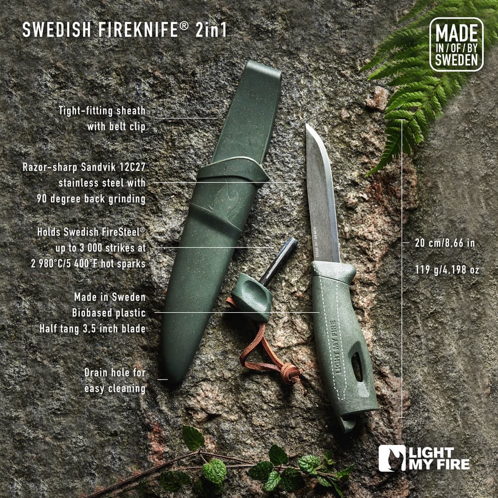 Swedish Fireknife BIO Cocoshell, view: 3