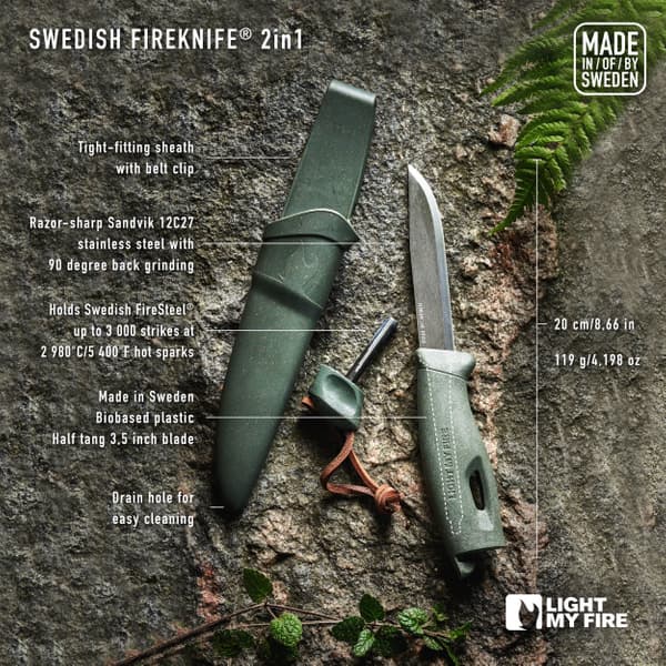Swedish Fireknife BIO Cocoshell, view: 3