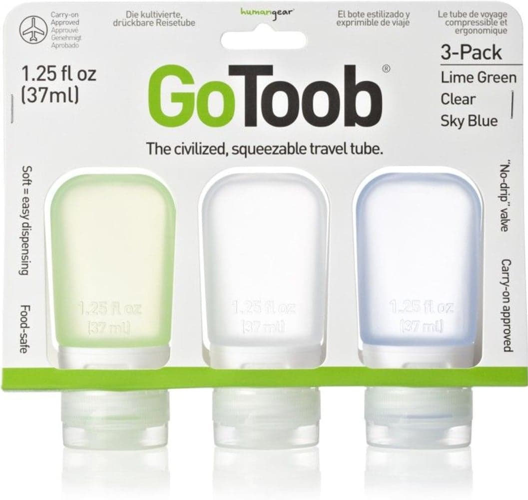 GoToob 3-pack Small 37 ml Kirkas/Vihreä/Sininen, view: 0