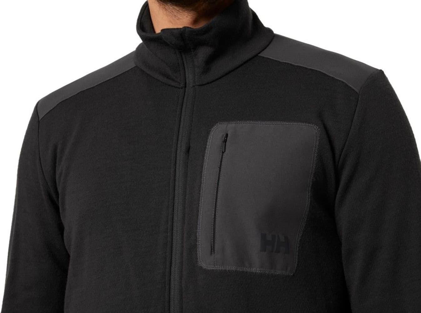Lifa Merino Midlayer miesten välikerrospusero, musta, view: 5