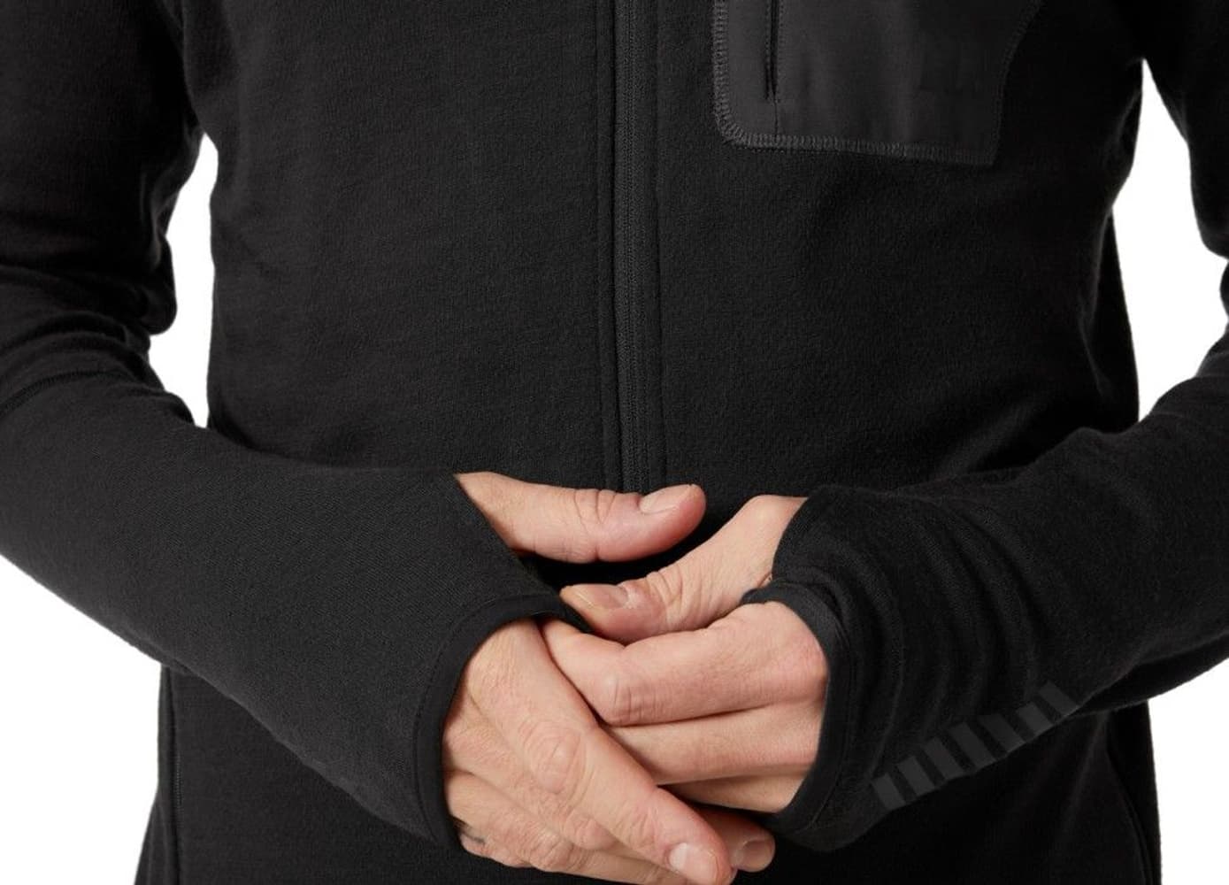 Lifa Merino Midlayer miesten välikerrospusero, musta, view: 4