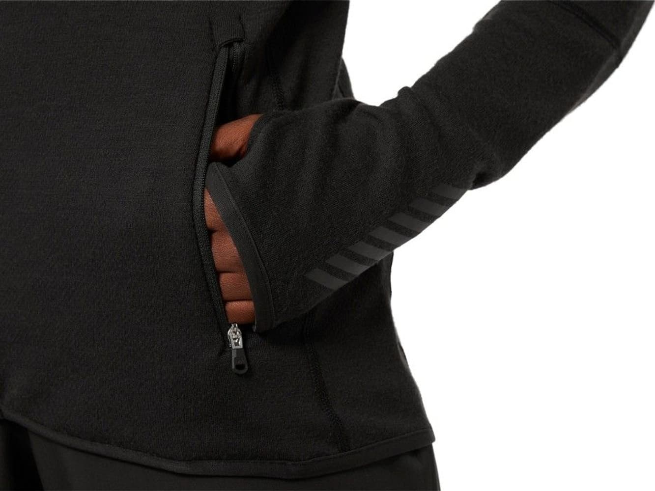 Lifa Merino Midlayer naisten välikerrospusero, musta, view: 4