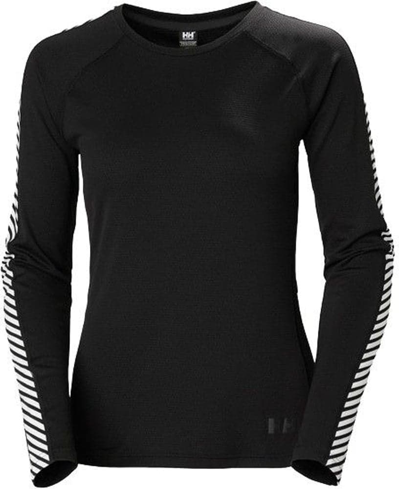 Lifa Active Stripe Crew naisten kerrastopusero, musta, view: 0