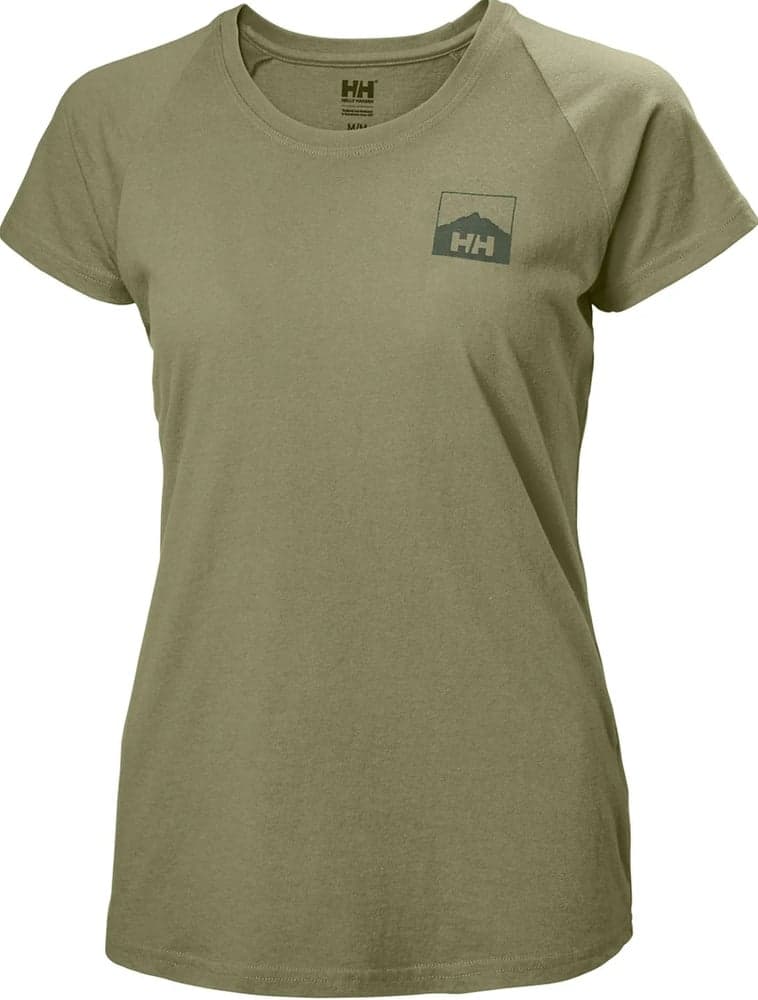 Nord Graphic Drop naisten t-paita, vihreä, view: 0