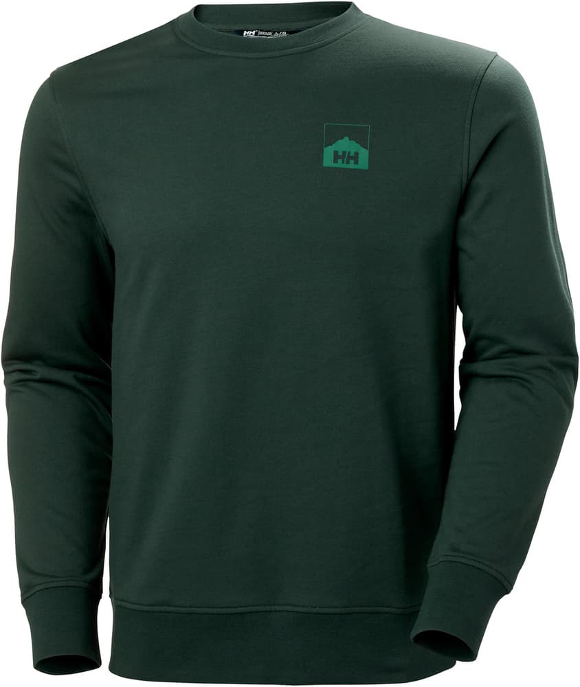 Nord Graphic Crew Sweatshirt paita, tummanvihreä, view: 0