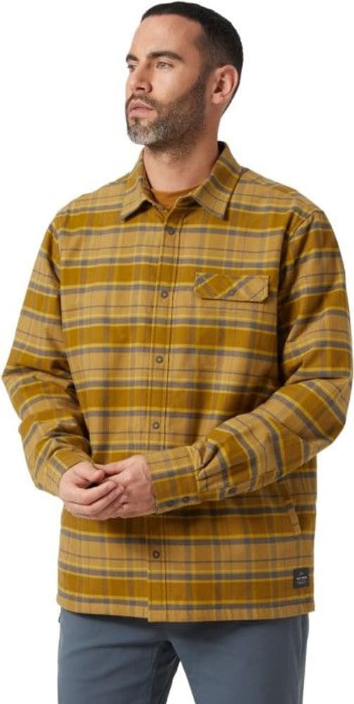 Lifaloft Air Insulated Flannel tikattu paita, ruskea, view: 2