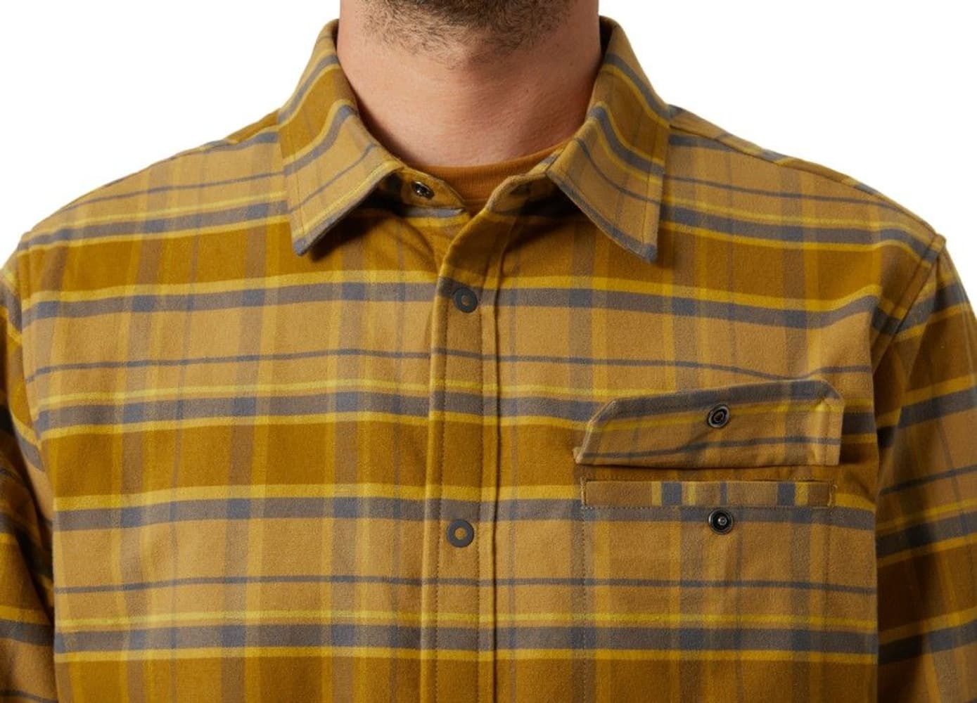 Lifaloft Air Insulated Flannel tikattu paita, ruskea, view: 4