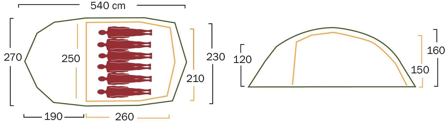 Svalbard 6 Camp basecamp-teltta kuudelle, view: 16