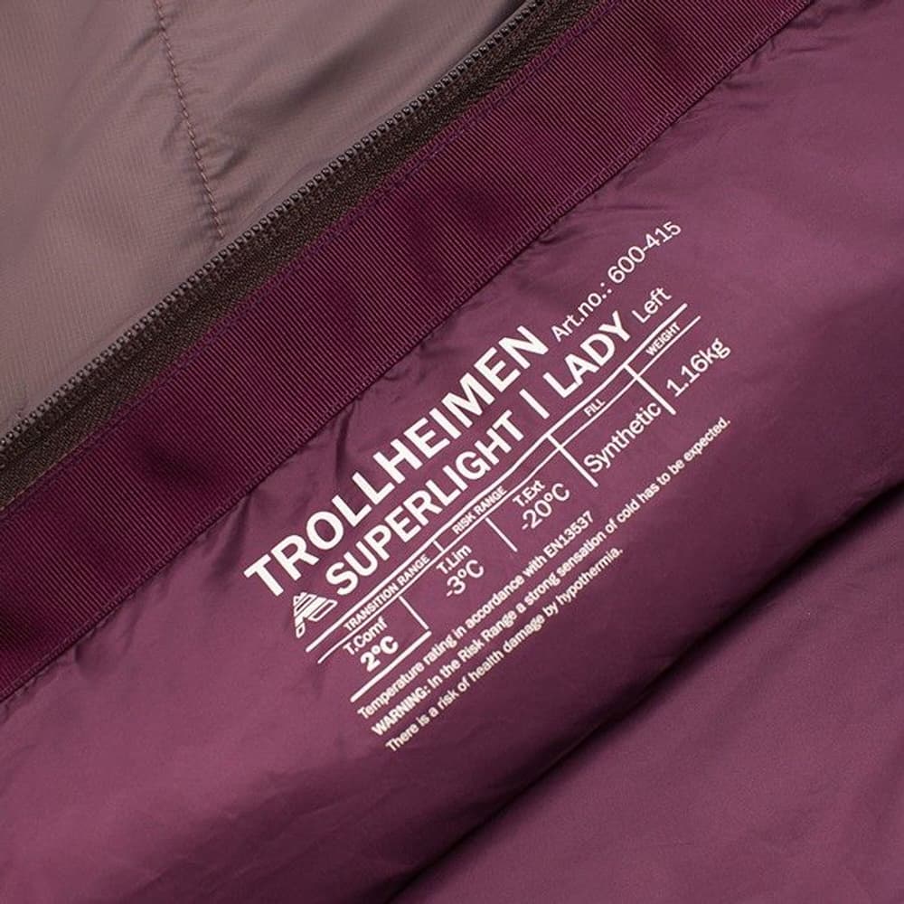Trollheimen Superlight Winter Lady -16°C naisten talvimakuupussi, view: 12