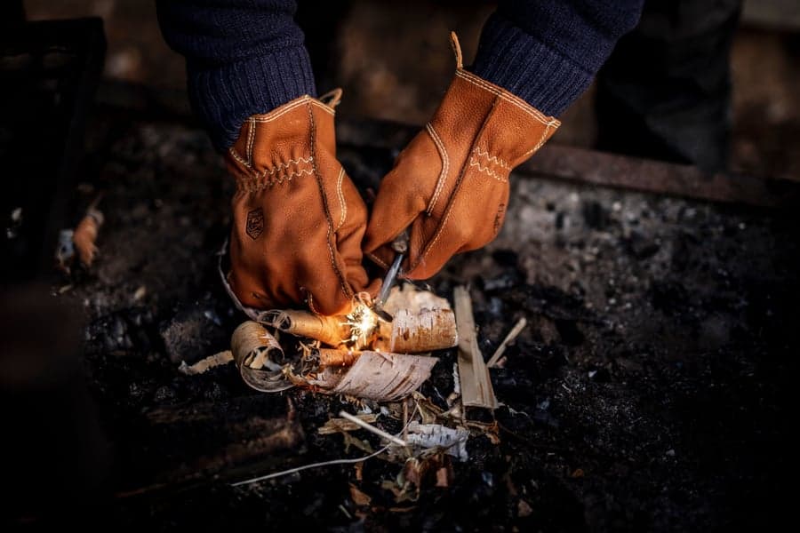 Oden nahkakäsineet, unisex, ruskea, view: 5