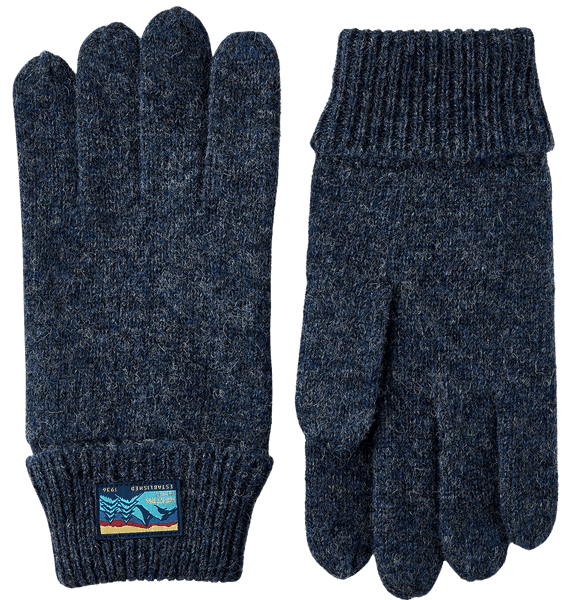 Raggwool Glove hanskat, Navy, view: 0