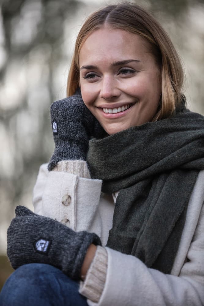 Basic Wool Mitt -villalapaset (Grey), view: 3