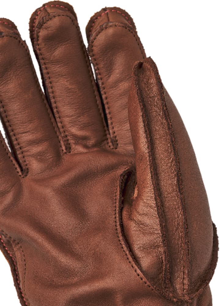 Wakayama 5 finger nahkahanskat, unisex, ruskea, view: 1