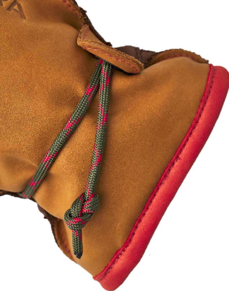 Wakayama 5 finger nahkahanskat, unisex, ruskea, view: 3