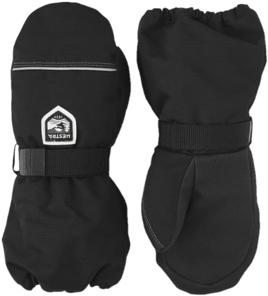 Kid's Wool Terry Mitt lasten villavuorattu kinnas, musta, view: 0