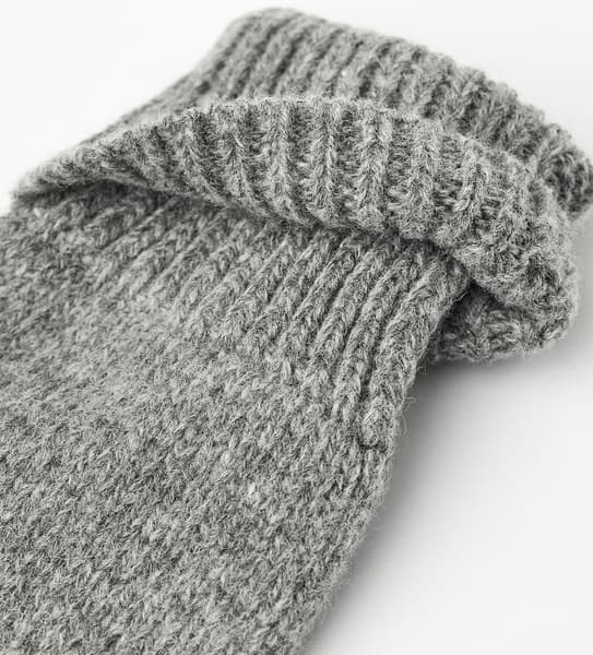 Basic Wool Half Finger käsineet, unisex, harmaa, view: 1