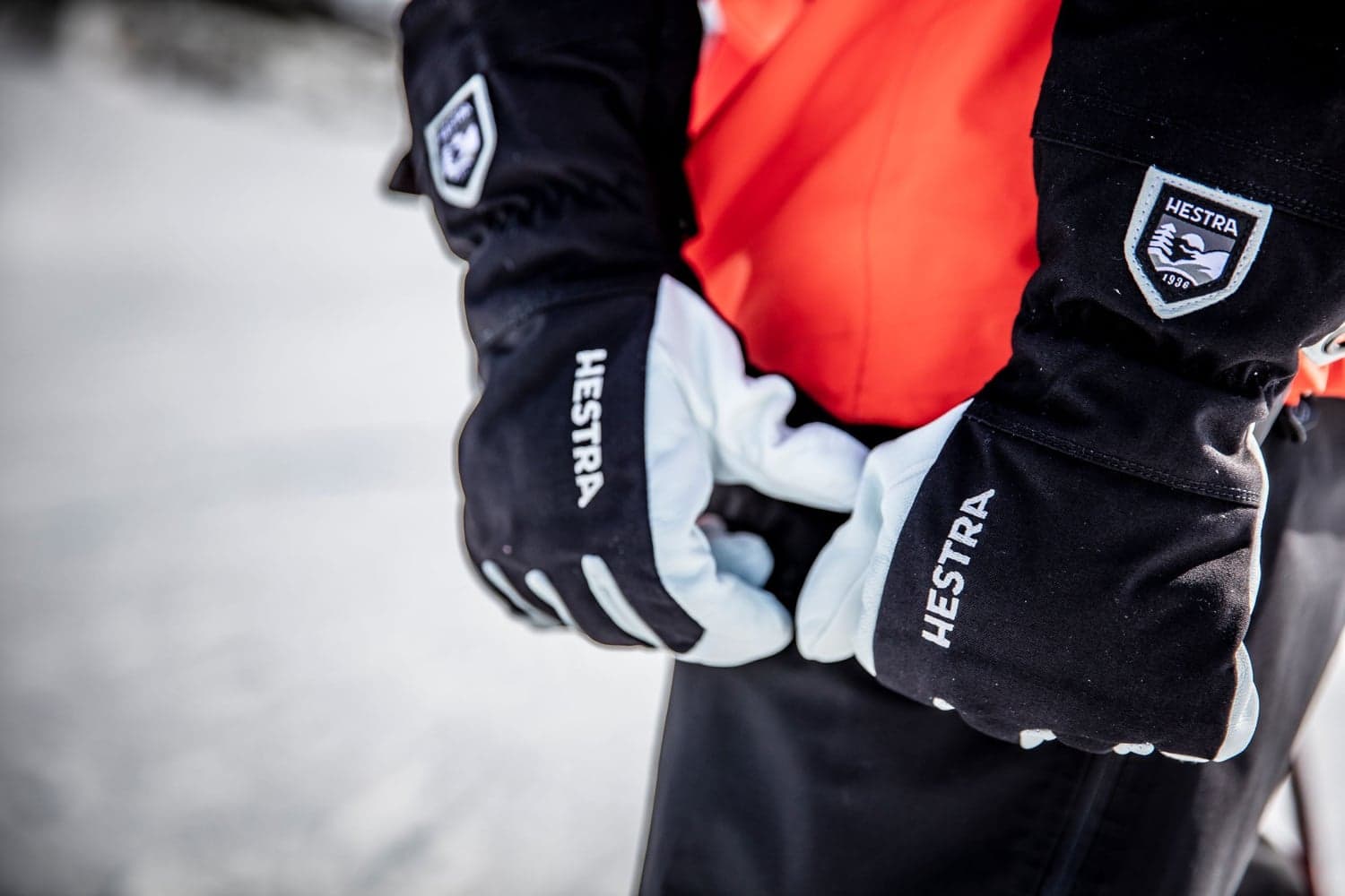 Heli Ski -naisten hanskat (Black/Off White), view: 7