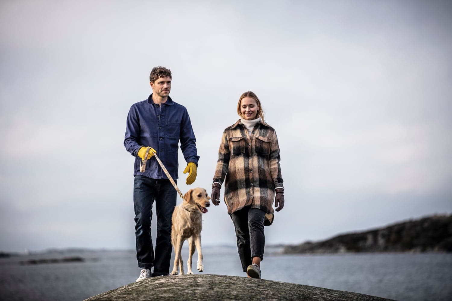 Deerskin Primaloft Rib nahkahanska, keltaruskea, view: 3