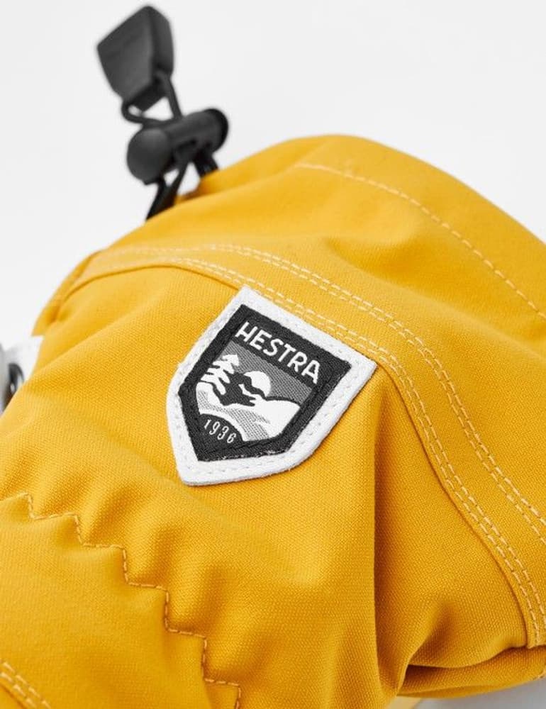 Army Leather Heli Ski Mitt -kintaat (Mustard), view: 2