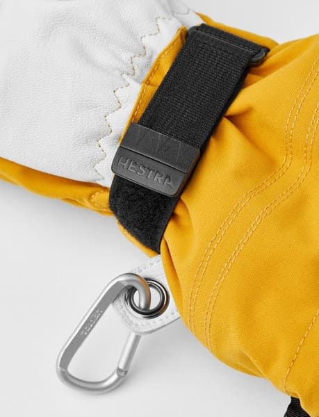 Army Leather Heli Ski Mitt -kintaat (Mustard), view: 3