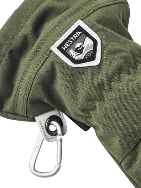 Army Leather Heli Ski Mitt kintaat, Olive, view: 2