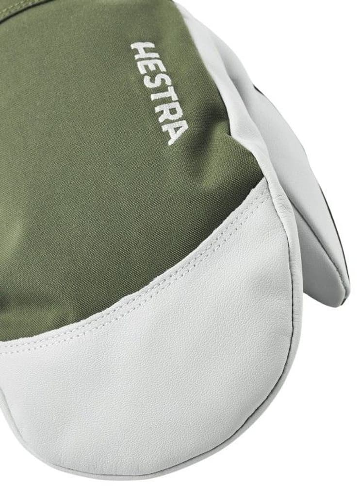 Army Leather Heli Ski Mitt kintaat, Olive, view: 1