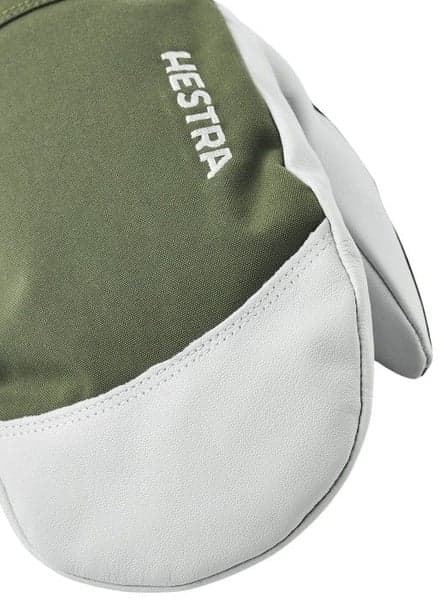 Army Leather Heli Ski Mitt kintaat, Olive, view: 1