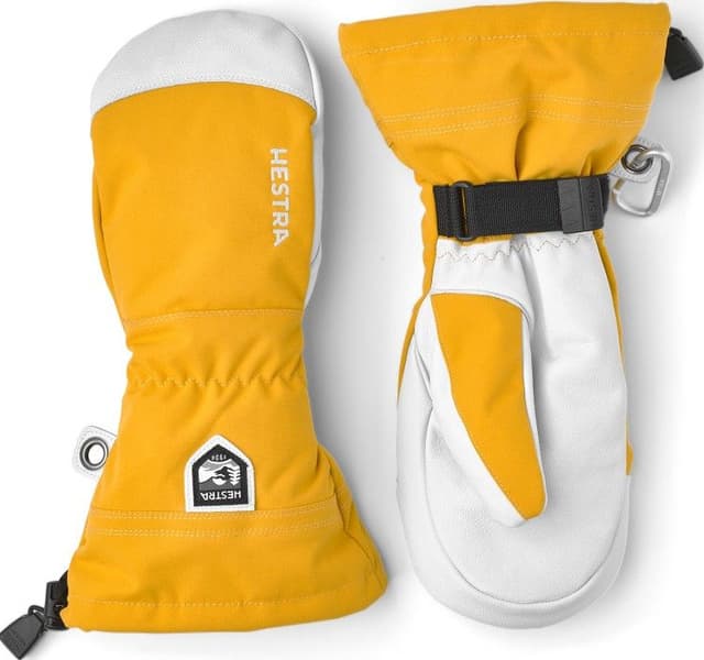 Army Leather Heli Ski Mitt -kintaat (Mustard), view: 0