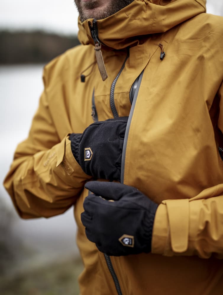 Merino Windwool Liner merinovillahanskat, unisex, musta, view: 5