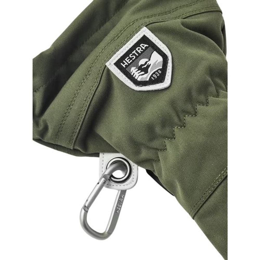 Army Leather Heli Ski 5 Finger Olive, view: 3