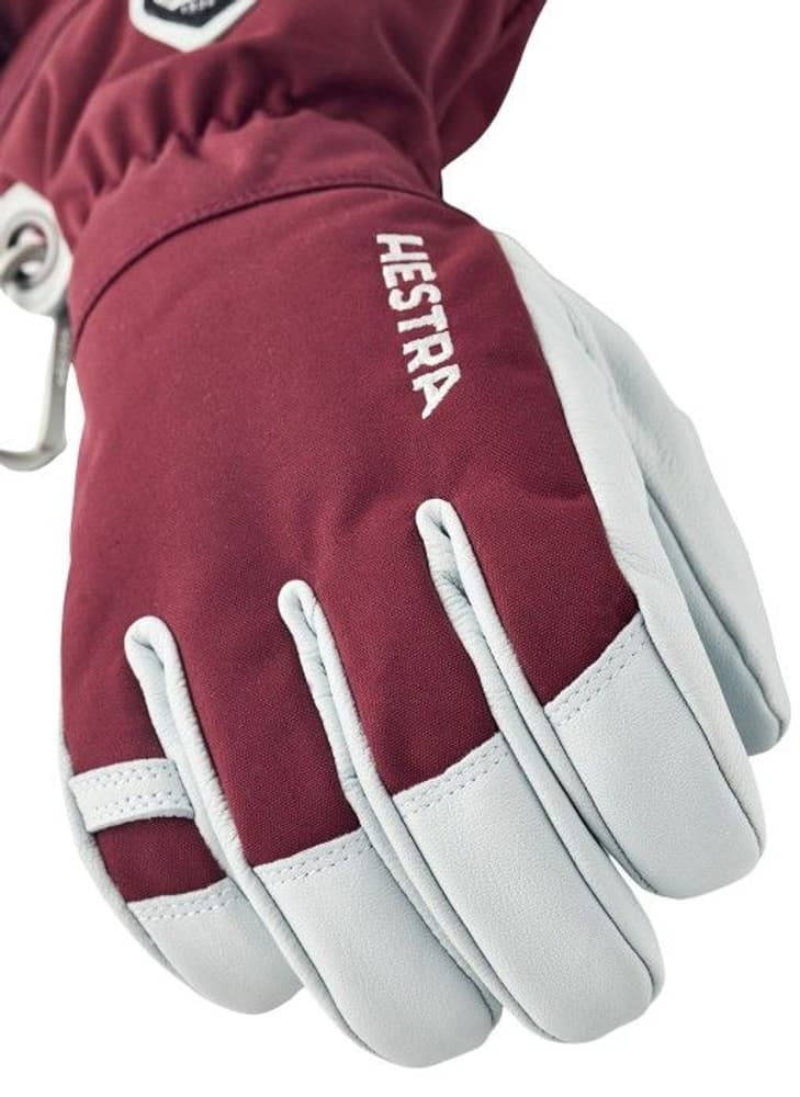 Army Leather Heli Ski 5 Finger hanska, Bordeaux, view: 1
